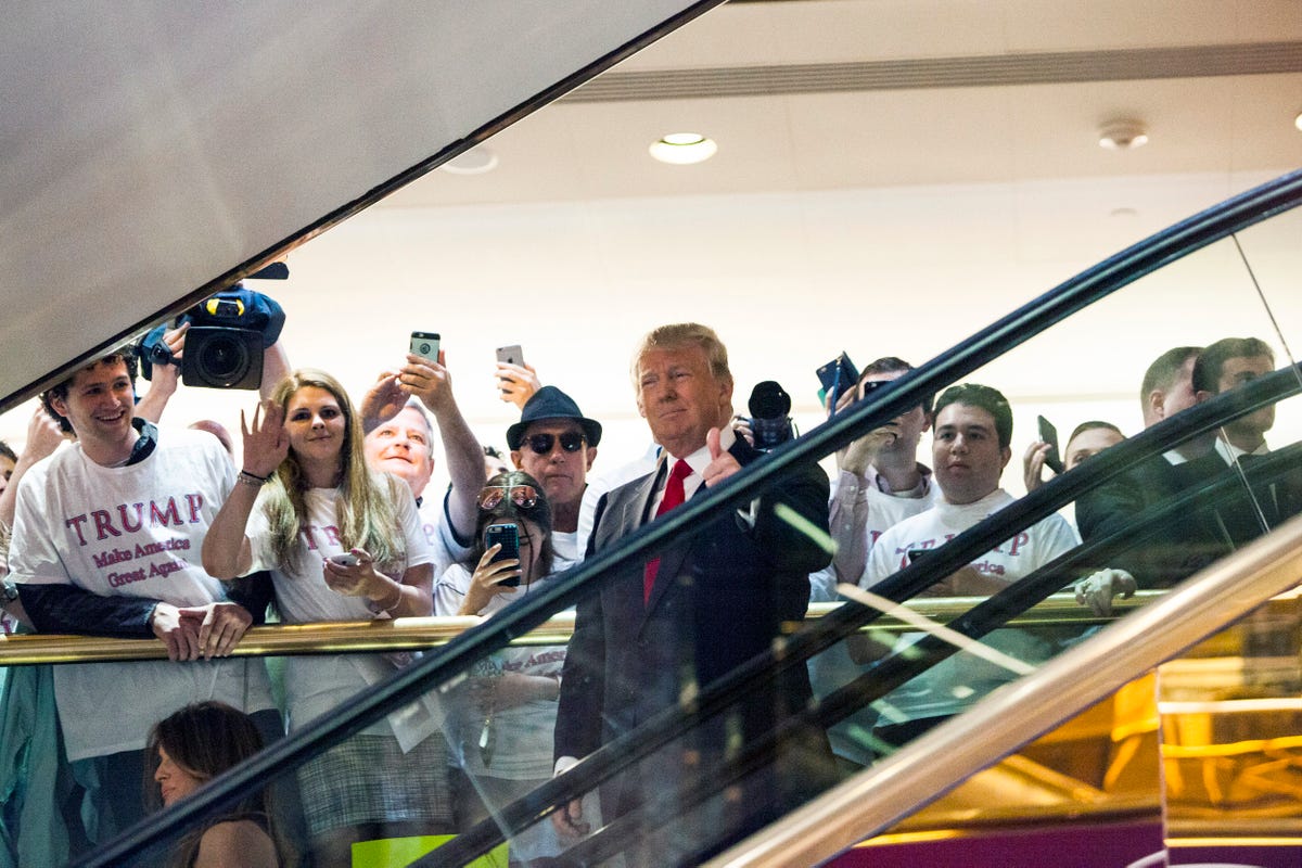 Trump escalator